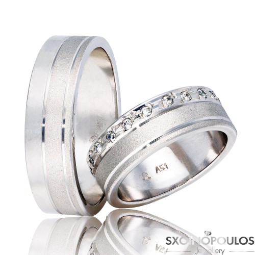 Βέρες Γάμου DR7 (6.50mm) , Χρυσές 14Κ , Ζευγάρι .
